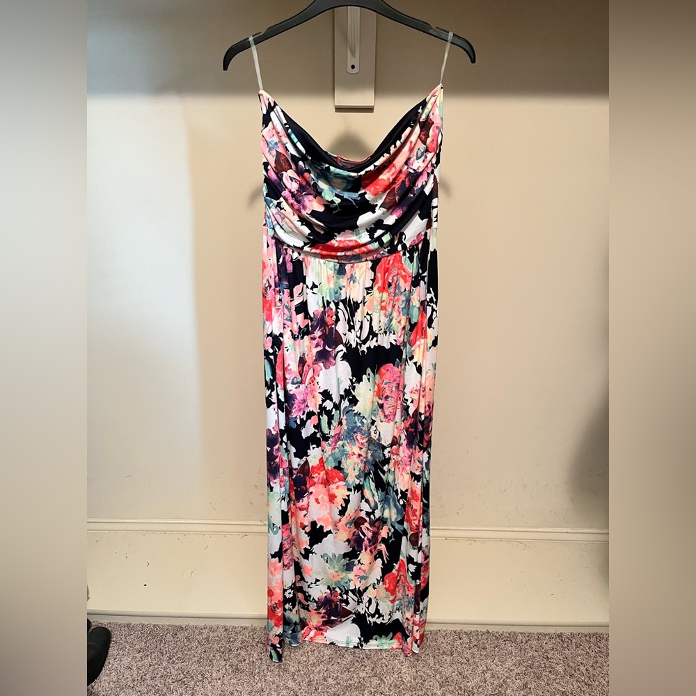 Floral Multicolor Maxi Dress